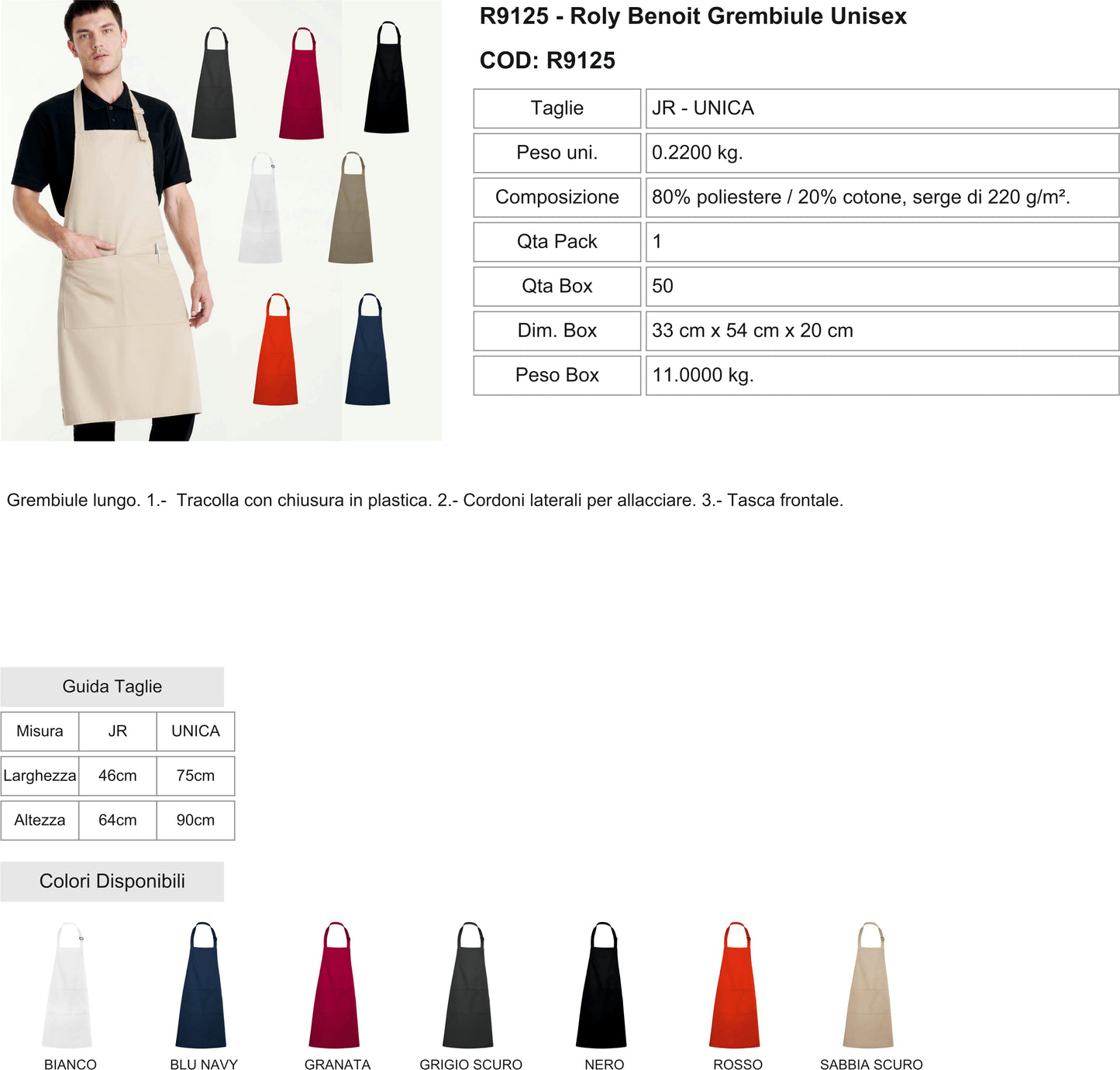 Benoit Grembiule Unisex