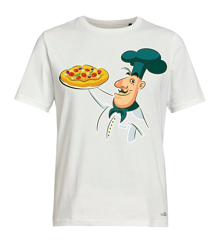 T-shirt Pizza Con Cappello Verde