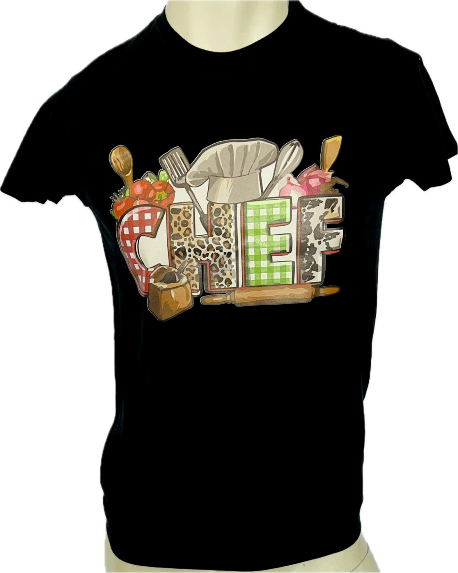 T-Shirt Stampa Chef e Cappello