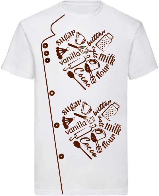 T-shirt cuoco chef cuore