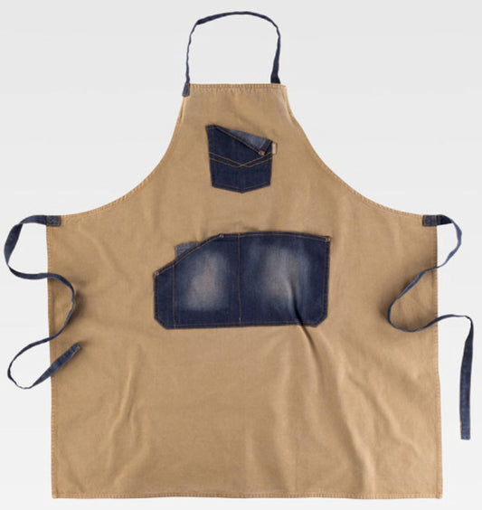 Grembiule pettorina jeans