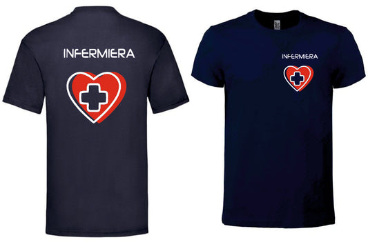 T-shirt infermiera cuore