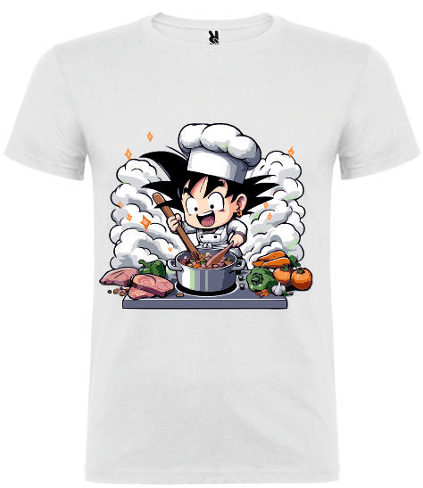 T-shirt chef goku