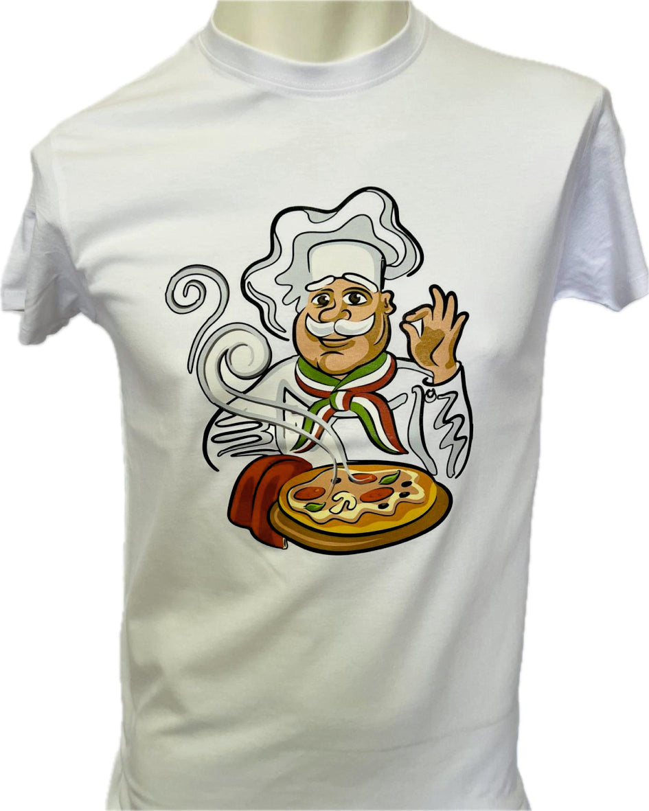 T-SHIRT STAMPA PIZZA CHEF