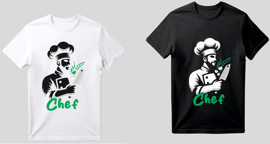 T-shirt  uomo e coltello