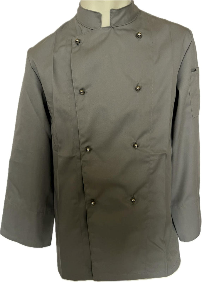 CHEF JACKET WITH SILVER BUTTONS